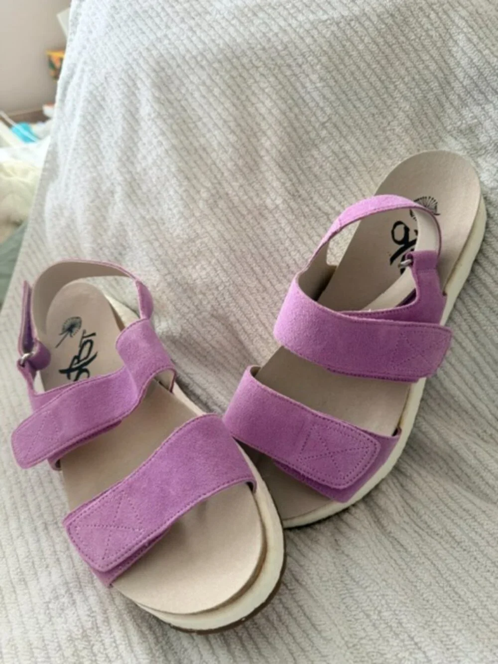 OTBT Pink Suede Adjustable Platform Sandals – Women’s